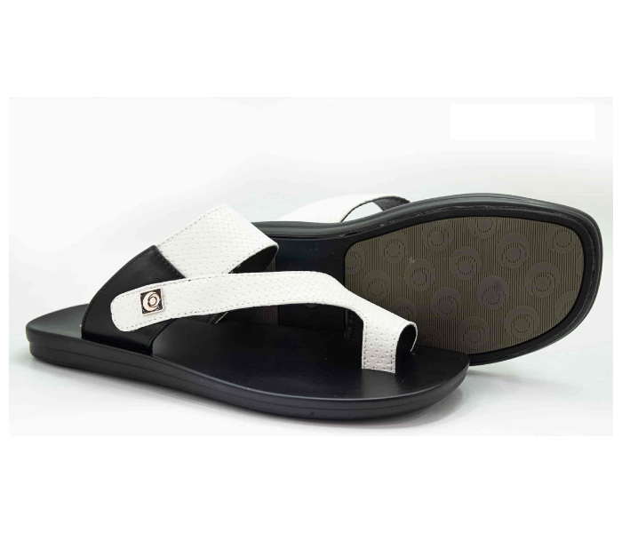 Odyssey 1289-20 43 EU Flat Sandal for Men - Black and White - Zoom Image