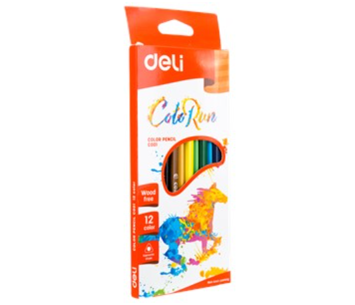 Deli C00100 12 Colors Color Run Colored Pencil - Zoom Image