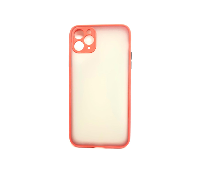 Lab LBTBC004R Transparent Border Color Fashion Case without Print iPhone 11 Mobile Case - Red - Zoom Image 2