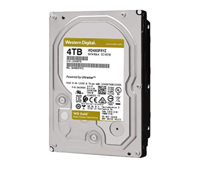 WD WD4003FRYZ Western Digital 3.5 Inch 4TB 7200RPM 256 MB Cache WD Gold Enterprise Class Internal Hard Drive - Zoom Image 1