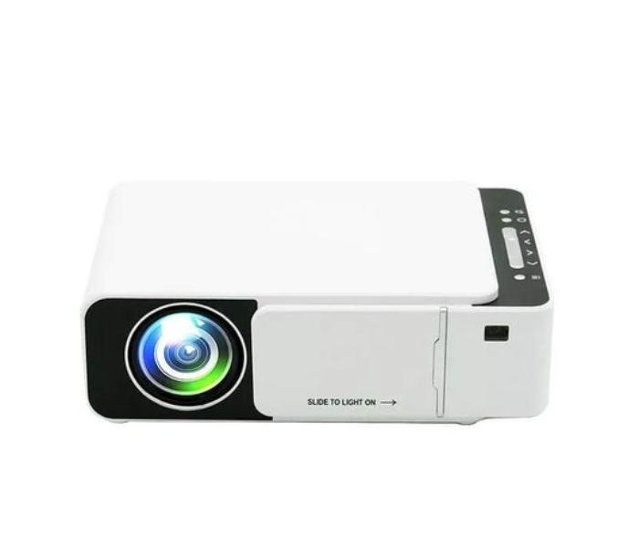 T5 Portable 135Watts LED 2600 Lumens 1080P Video HD Projector - White - Zoom Image 5