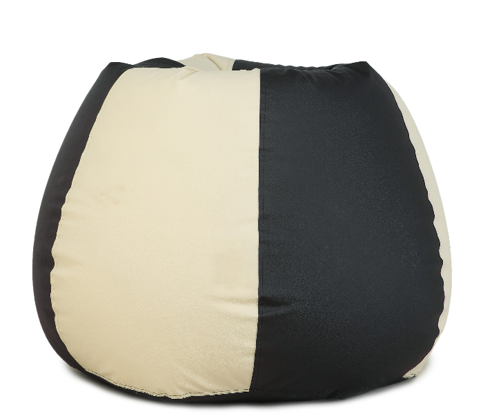 TUD Classic 4XL Leatherette Bean Bag - Beige and Black - Zoom Image 4