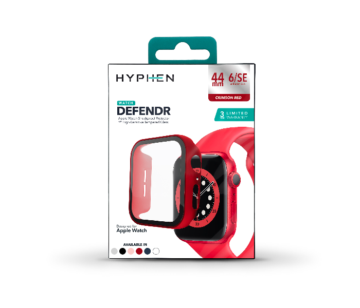 Hyphen HAW-RD441396 44Mm Tempered Glass Apple Watch Protector - Red - Zoom Image 9