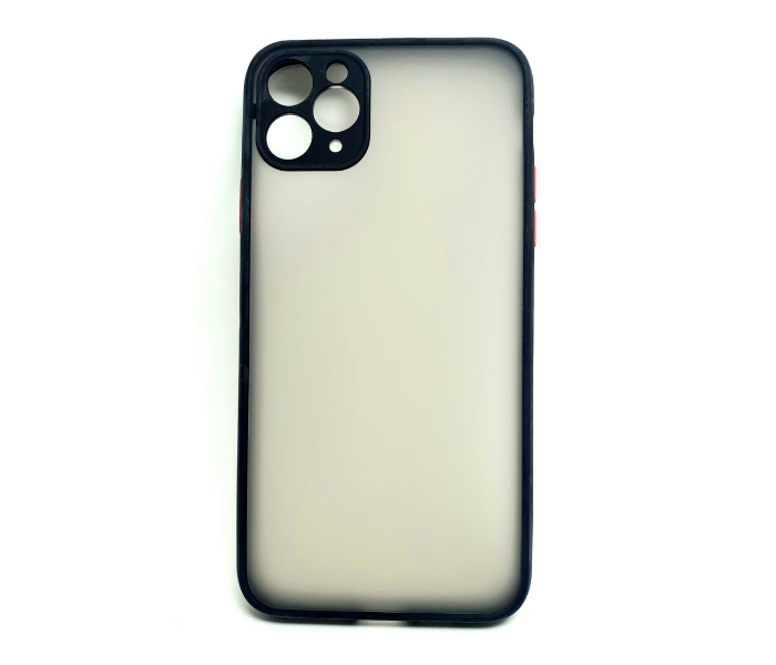 Lab LBTBC004BK Transparent Border Color Fashion Case without Print iPhone 12 Pro Mobile Case - Black - Zoom Image 2