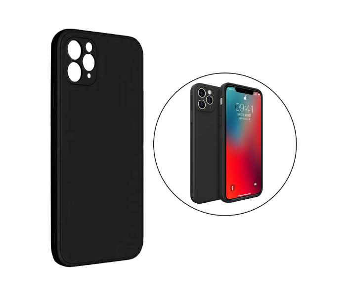 Lab LBPCFC015BK Stylish Plain Colour Fashion iPhone 11 Pro Max Mobile Case - Black - Zoom Image 6