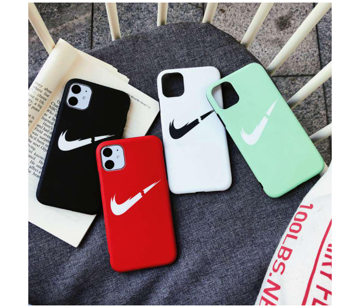 Lab LBNCR005BK Stylish Nike Cut Rubber iPhone 12 Mobile Case - Black - Zoom Image 5