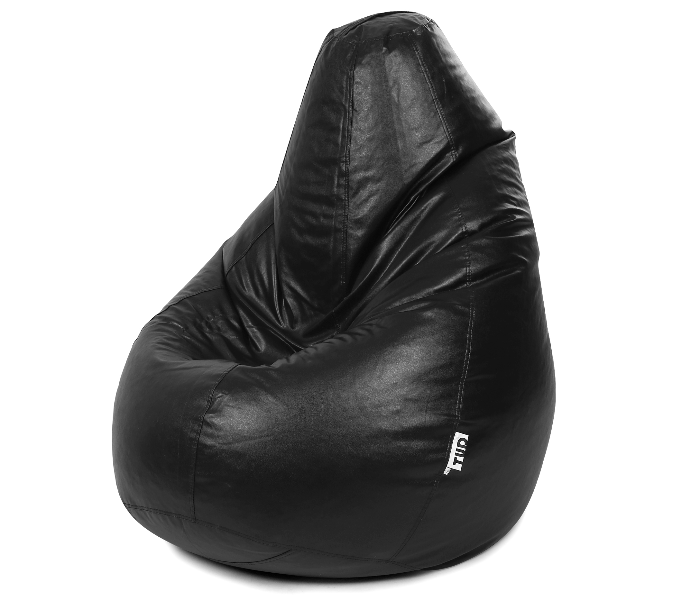 TUD Classic XXXL Leatherette Bean Bag - Black - Zoom Image 4