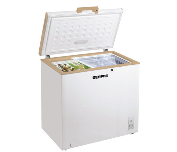 Geepas GCF2507SWTH 125 Watts Chest Freezer - White - Zoom Image