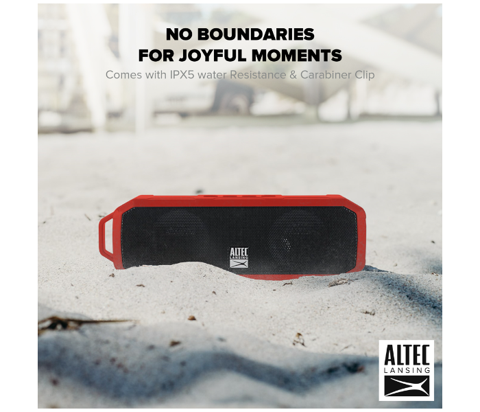 Altec Lansing IMW340N-RED Fury Wireless Speaker - Red - Zoom Image 5