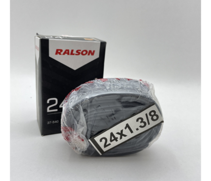 Ralson 24-1.3-R-6209 Dunlop Valve BUTYL Bicycle Tube - Black - Zoom Image