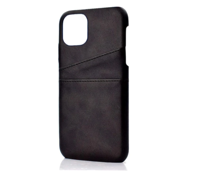 Lab LBL2P022BK Stylish Leather 2 Pocket iPhone 12 Pro Max Mobile Case - Black - Zoom Image 2