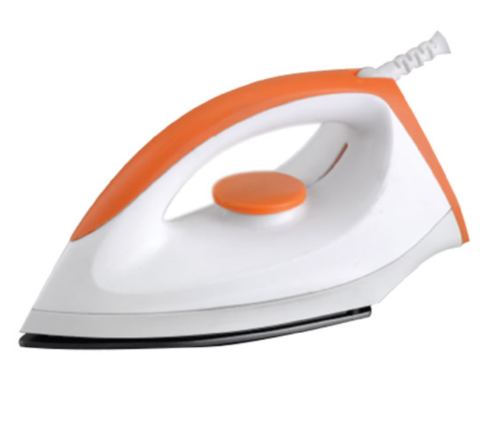 Geepas GDI7804 1400 Watts Dry Iron - White and Orange - Zoom Image