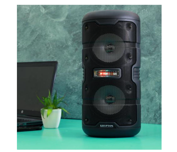 Krypton KNMS5397 Rechargeable Bluetooth Speaker With Mic and Remote - Black - Zoom Image 3