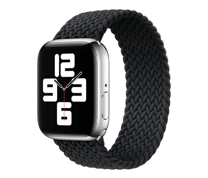 Hyphen HWSABWBKM9954 42 Mm To 44Mm  Medium Apple Braided Watch Strap  Black - Zoom Image 1