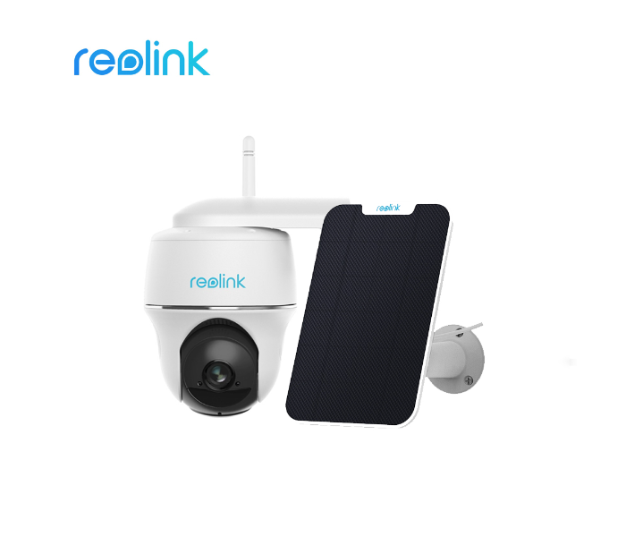 Reolink Argus PT Solar Panel 2 MP Wifi Pan Tilt Wireless HD Outdoor Camera - White and Black - Zoom Image 1