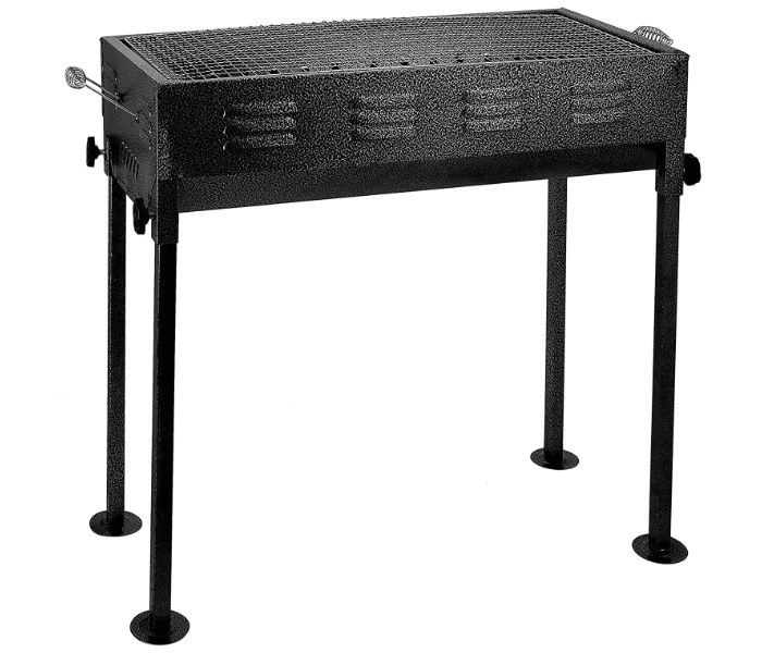 Royalford RF10363 Foldable Barbeque Stand With Grill For Outdoor Camping - Black - Zoom Image 1