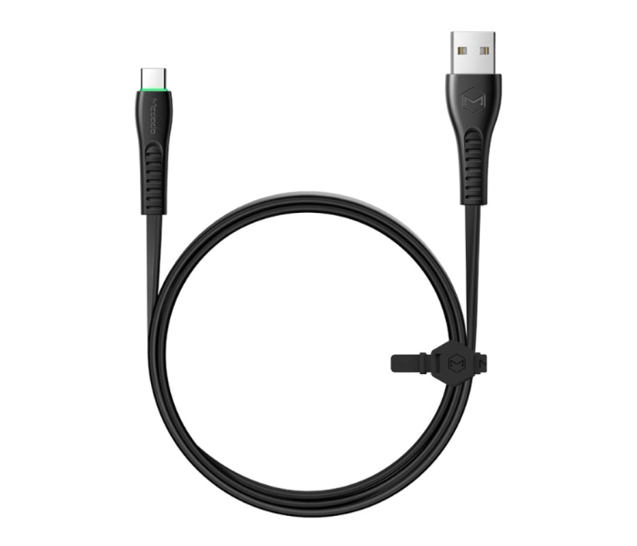 Mcdodo CA-6433 1.8m Flying Fish Type-C Data Cable with LED Light - Black - Zoom Image