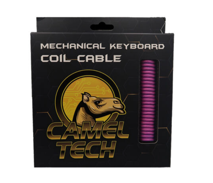 Camel Tech CT-C-P Coiled Cables For Gaming Keyboard - Purple - Zoom Image 1