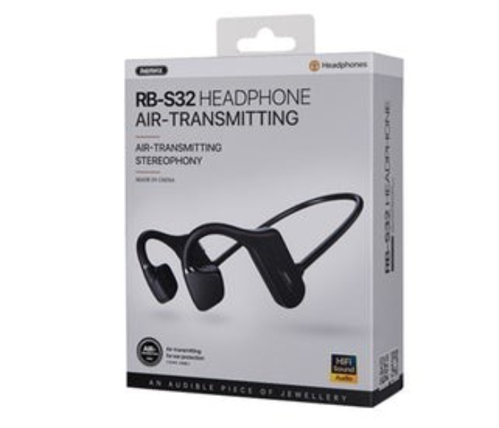 Remax RB-S32 Air-Transmitting Bone Conduction Wireless Bluetooth Headphone - Black - Zoom Image 5