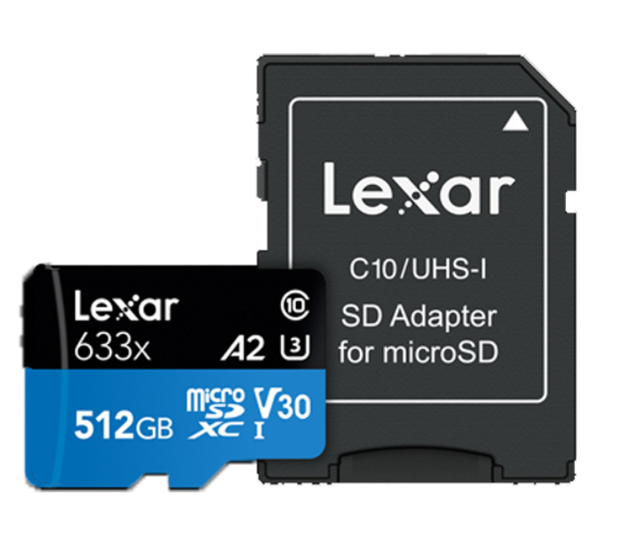 Lexar 633x 512GB Micro SDHC-SDXC MemoryCard with 95Mbps - Zoom Image 3