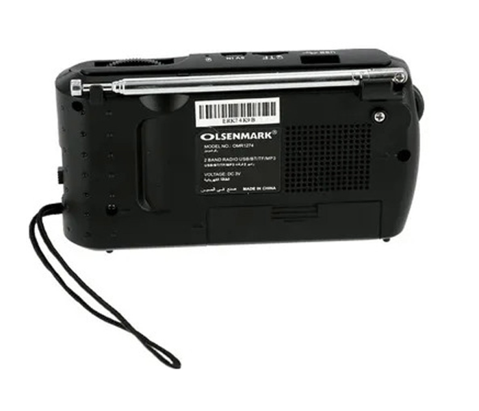 Olsenmark OMR1274 Rechargeable Radio -Black - Zoom Image 4