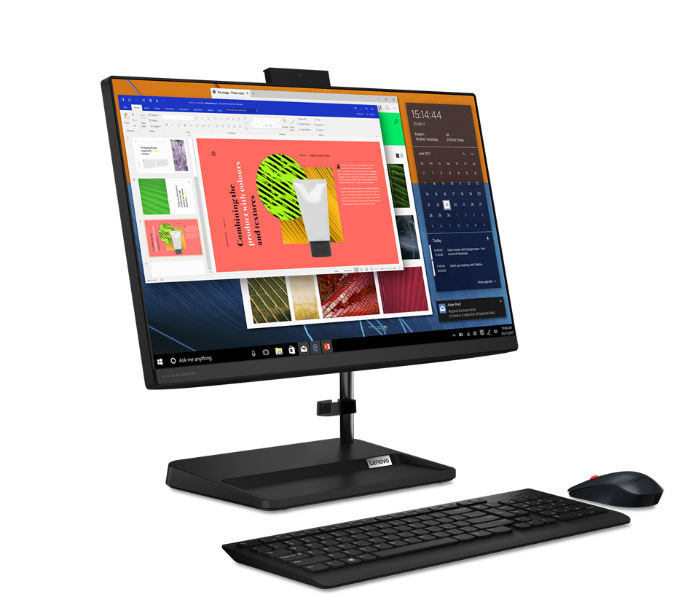 Lenovo F0G5009YAX IdeaCentre AIO 3 22ITL6 21.5 Inch FHD Intel Core i3-1115G4 Processor 4GB DDR4 RAM 256GB SSD Integrated Intel UHD Graphics Windows 11 Home - Black - Zoom Image 3