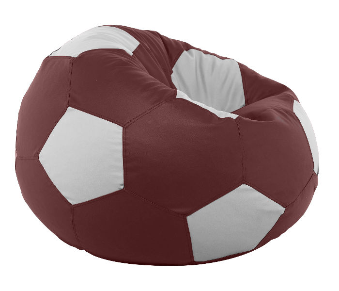 TUD Football 4XL Leatherette Bean Bag - Maroon and White - Zoom Image 2