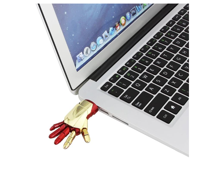 TMBB 281 Iron Robotic 16GB USB Hand - Red and Gold - Zoom Image 4