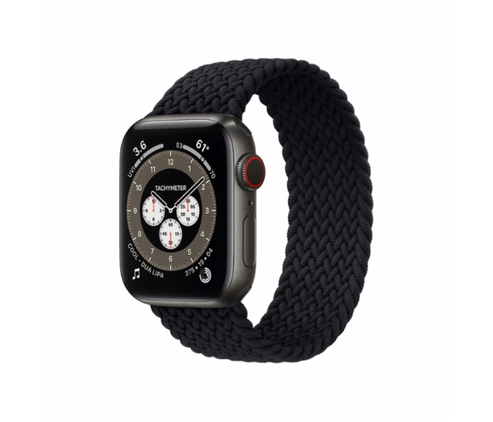 Hyphen HWSABWBKM9954 42 Mm To 44Mm  Medium Apple Braided Watch Strap  Black - Zoom Image 5