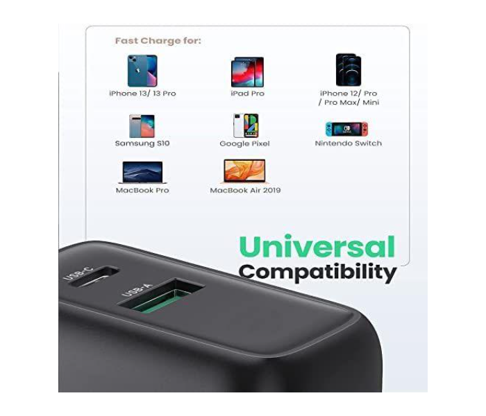 TIT TC-118 20W Dual Ports Intelligent Fast Charging Series Travel Charger - Black  - Zoom Image 10