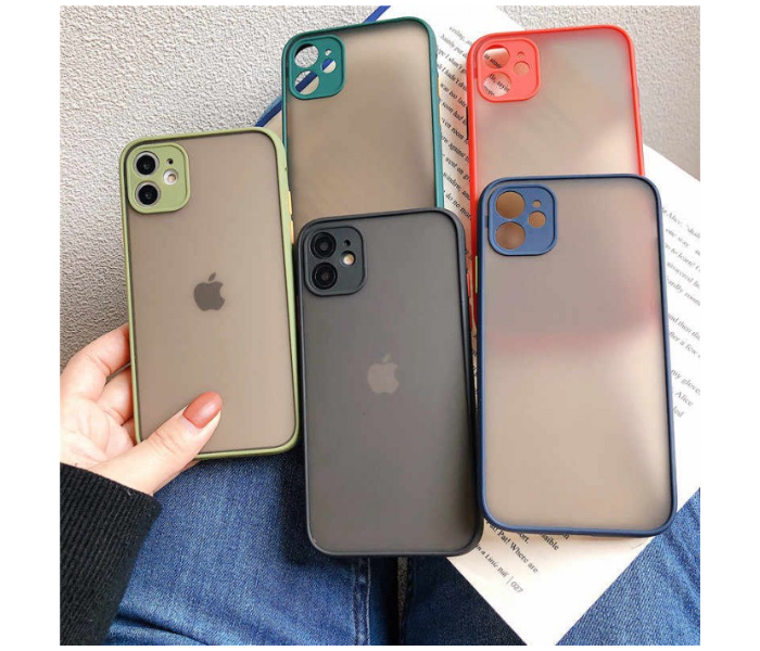 Lab LBTBC004BK Transparent Border Color Fashion Case without Print iPhone 12 Pro Mobile Case - Black - Zoom Image 4