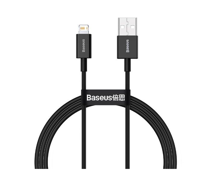 Baseus CALSW-02 1 Meter Mini Super Quick Lightning Cable - Black - Zoom Image