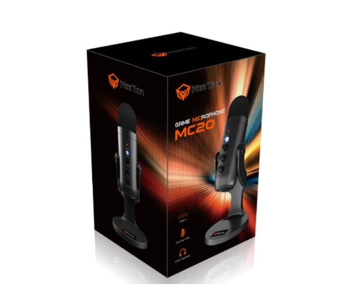 Meetion MT-MC20 Remote Meeting Desktop Corded Electric Gaming Microphone - Black - Zoom Image 3