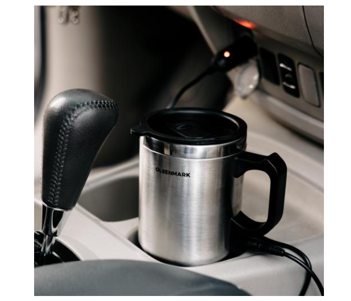 Olsenmark OMCK2482 0.5L Stainless Steel Car Electric Travel Mug - Silver - Zoom Image 2