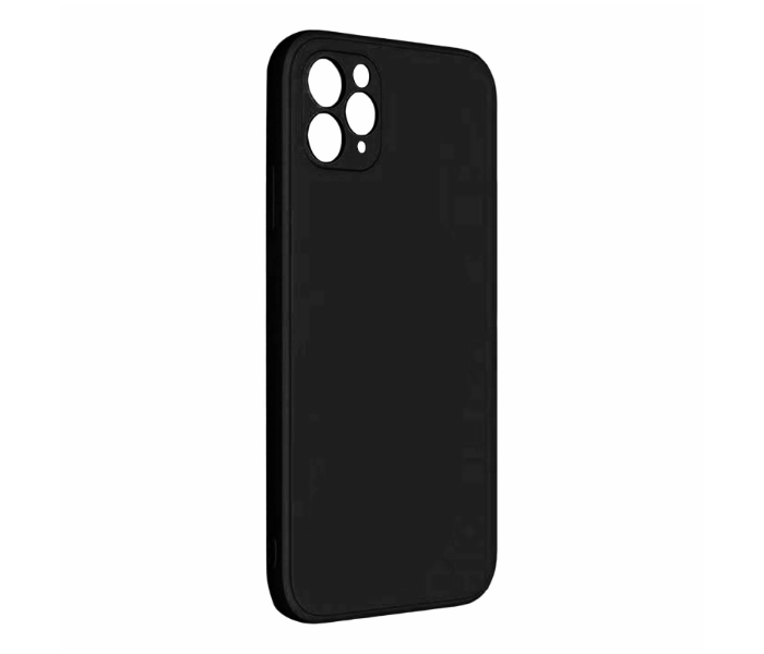 Lab LBPCFC015BK Stylish Plain Colour Fashion iPhone 12 Pro Max Mobile Case - Black - Zoom Image 3