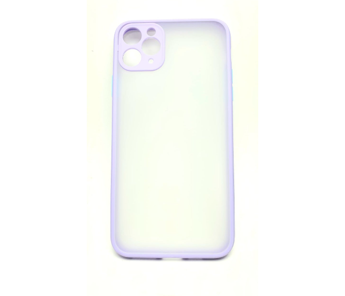 Lab LBTBC004PU Transparent Border Color Fashion Case without Print iPhone XR Mobile Case - Purple - Zoom Image 2