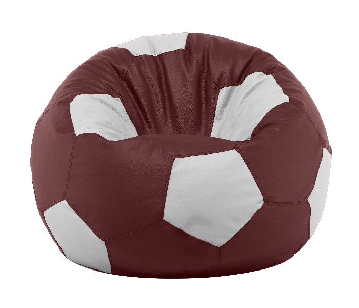 TUD Football 4XL Leatherette Bean Bag - Maroon and White - Zoom Image 1