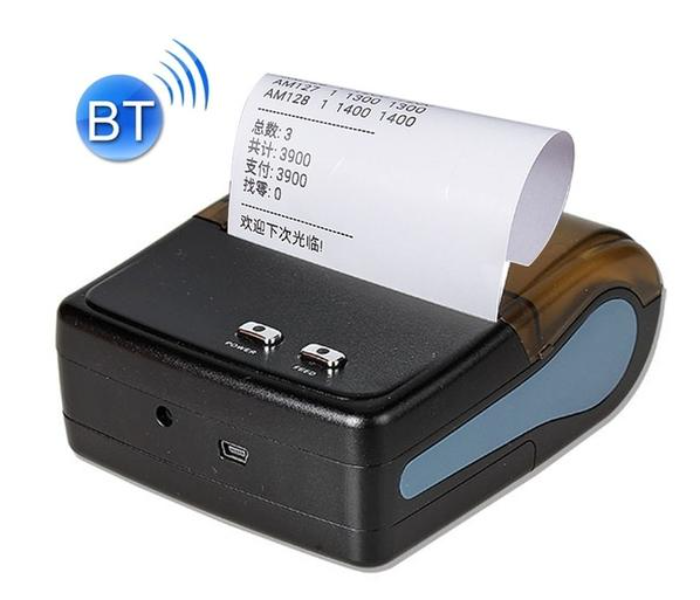 QUNSUO QS8001 80mm Portable Bluetooth Printer - Black - Zoom Image 1