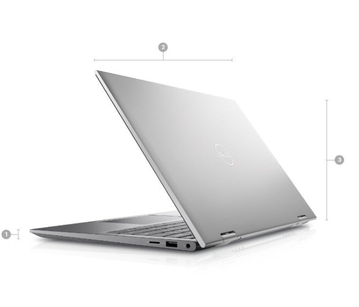 DELL Inspiron 14 5410 14 Inch Intel Core i5 8GB RAM 512GB SSD Intel Iris Graphics  Windows 11 Home - Silver  - Zoom Image 3