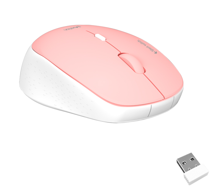 Meetion MT-R570 2.4Ghz Wireless Mouse 4 Buttons 5 Colors Silent Portable And Great For Laptops - Pink - Zoom Image 3