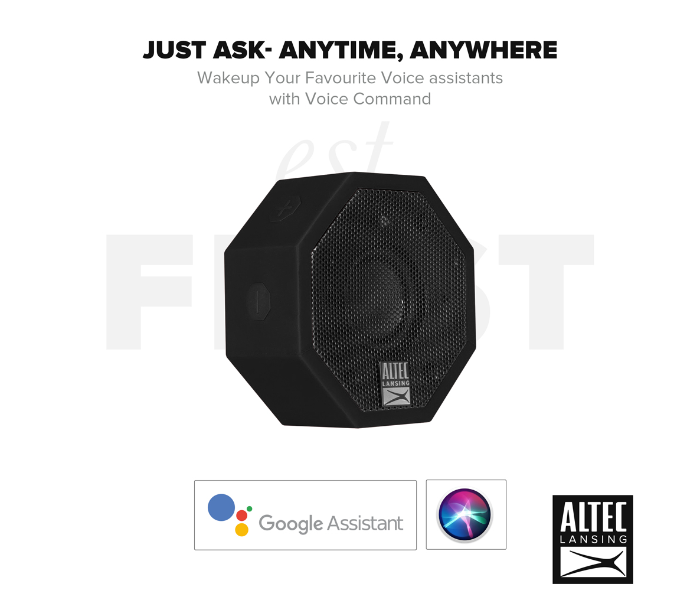 Altec Lansing IMW376-BLK-WG The Solo Rugged Bluetooth Speaker - Black - Zoom Image 4