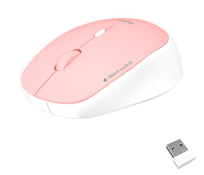 Meetion MT-R570 2.4Ghz Wireless Mouse 4 Buttons 5 Colors Silent Portable And Great For Laptops - Pink - Zoom Image 2