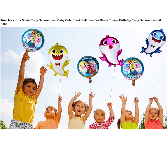Buy 6 Piece Shark Themed Balloons for Par108818 Price in Oman