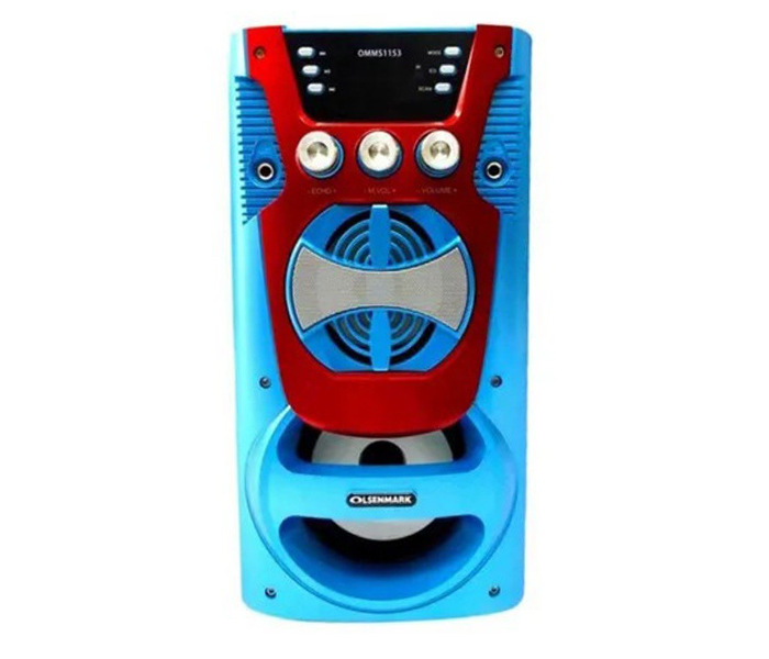 Olsenmark OMMS1153 Portable Speaker System - Blue and Red - Zoom Image 1