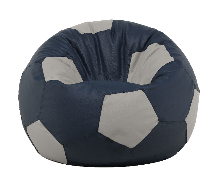 TUD Football 4XL Leatherette Bean Bag - Navy Blue and Grey - Zoom Image 2