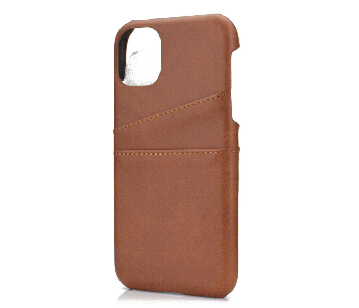 Lab LBL2P022BW Stylish Leather 2 Pocket iPhone 11 Pro Max Mobile Case - Brown - Zoom Image 2