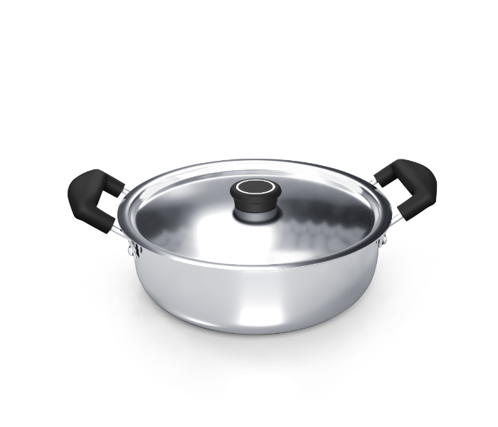 Delici DKP 22B Stainless Steel Kadai Pan - Silver - Zoom Image