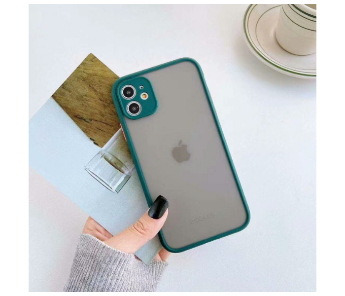 Lab LBTBC004GR Transparent Border Color Fashion Case without Print iPhone XR Mobile Case - Green - Zoom Image 11