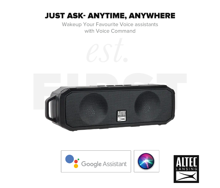 Altec Lansing IMW340N-BLK Fury Wireless Speaker - Black - Zoom Image 4