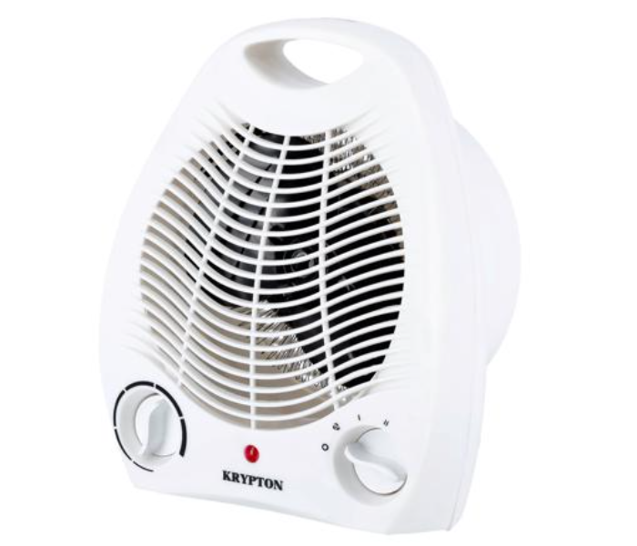 Krypton KNFH6360 Fan Heater With 2 Heating Powers and Power Light Indicator - White - Zoom Image 1